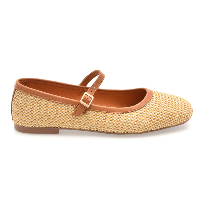 Balerini GRYXX bej, 902, din material textil