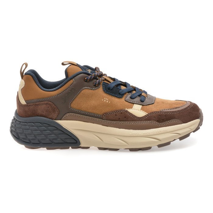 Pantofi sport JEEP maro, M52070A, din piele naturala