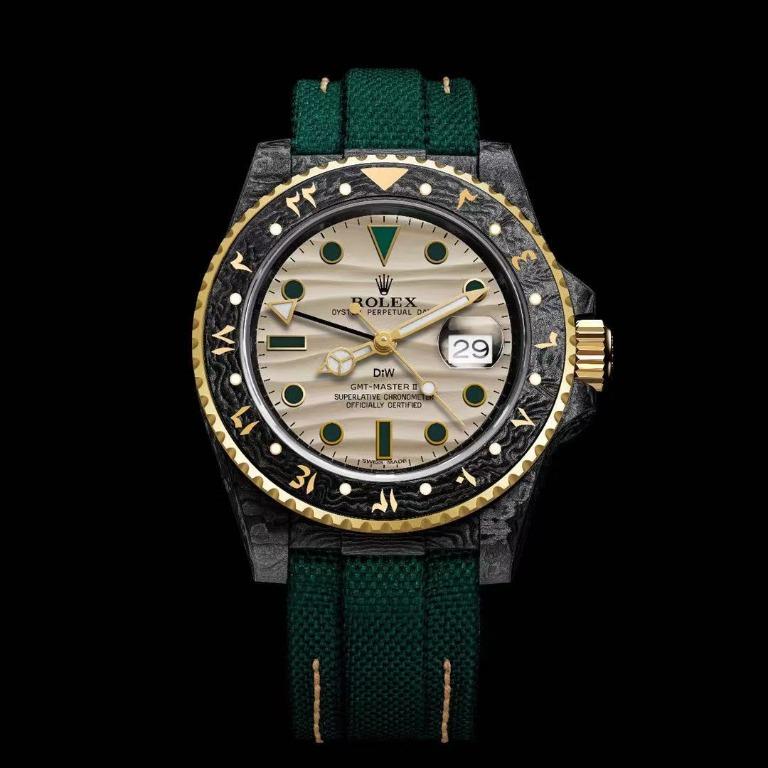 Rolex DiW NTPT Carbon GMT Master 2 OASIS