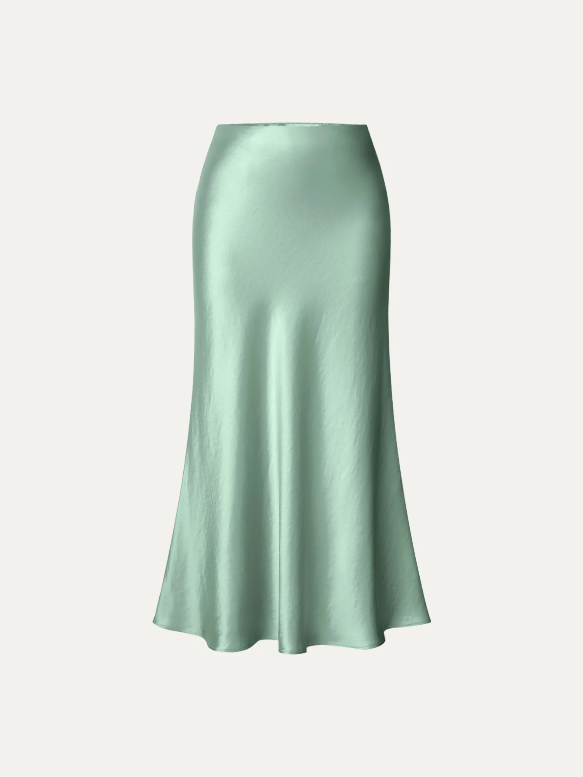 Silk-Like Bias-Cut Slip Skirt