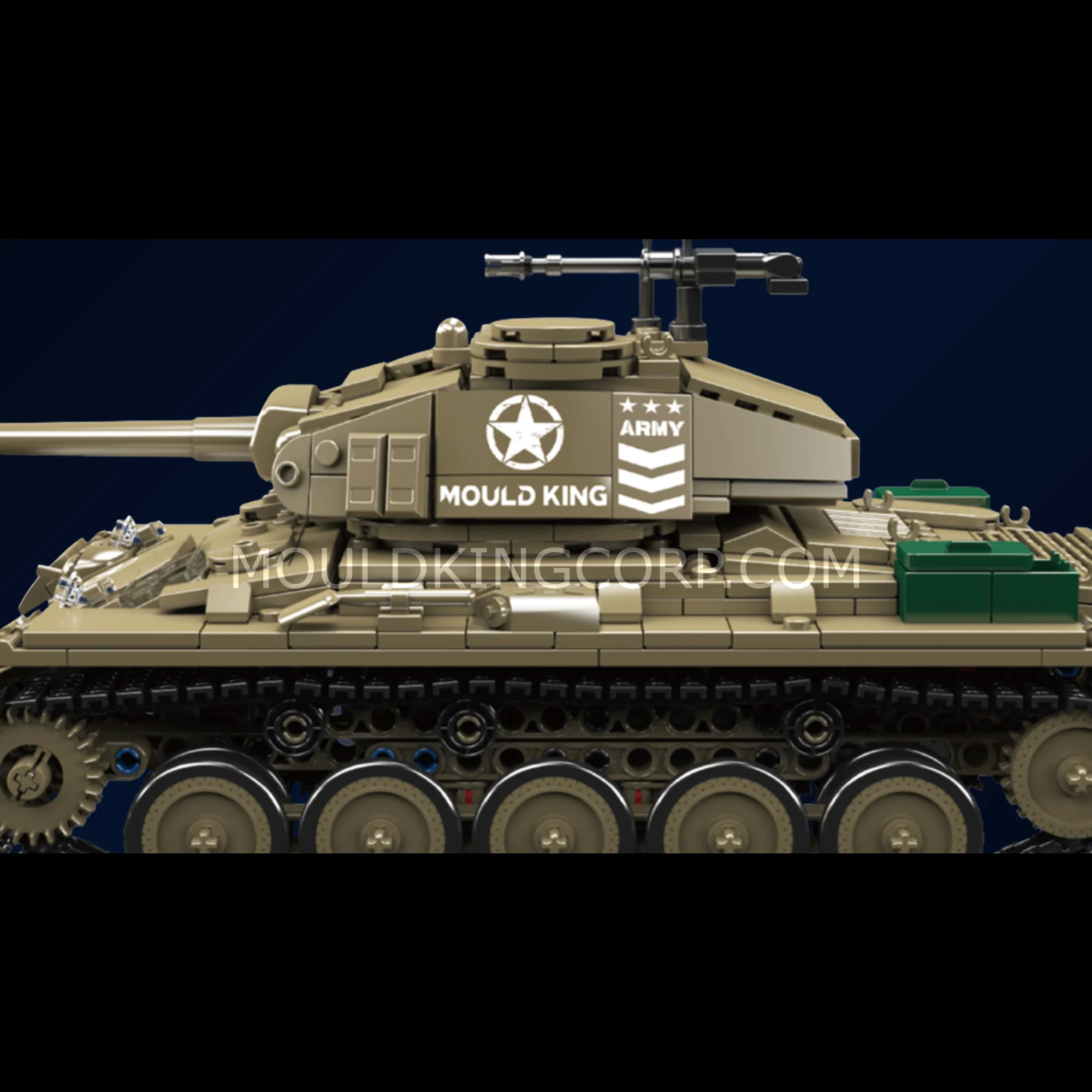 Mould King 20043 M24 Chaffee Tank Building Set | 932 Pcs
