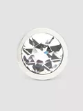Lovehoney Luxury Crystal Stainless Steel Silver Butt Plug 2.5 Inch