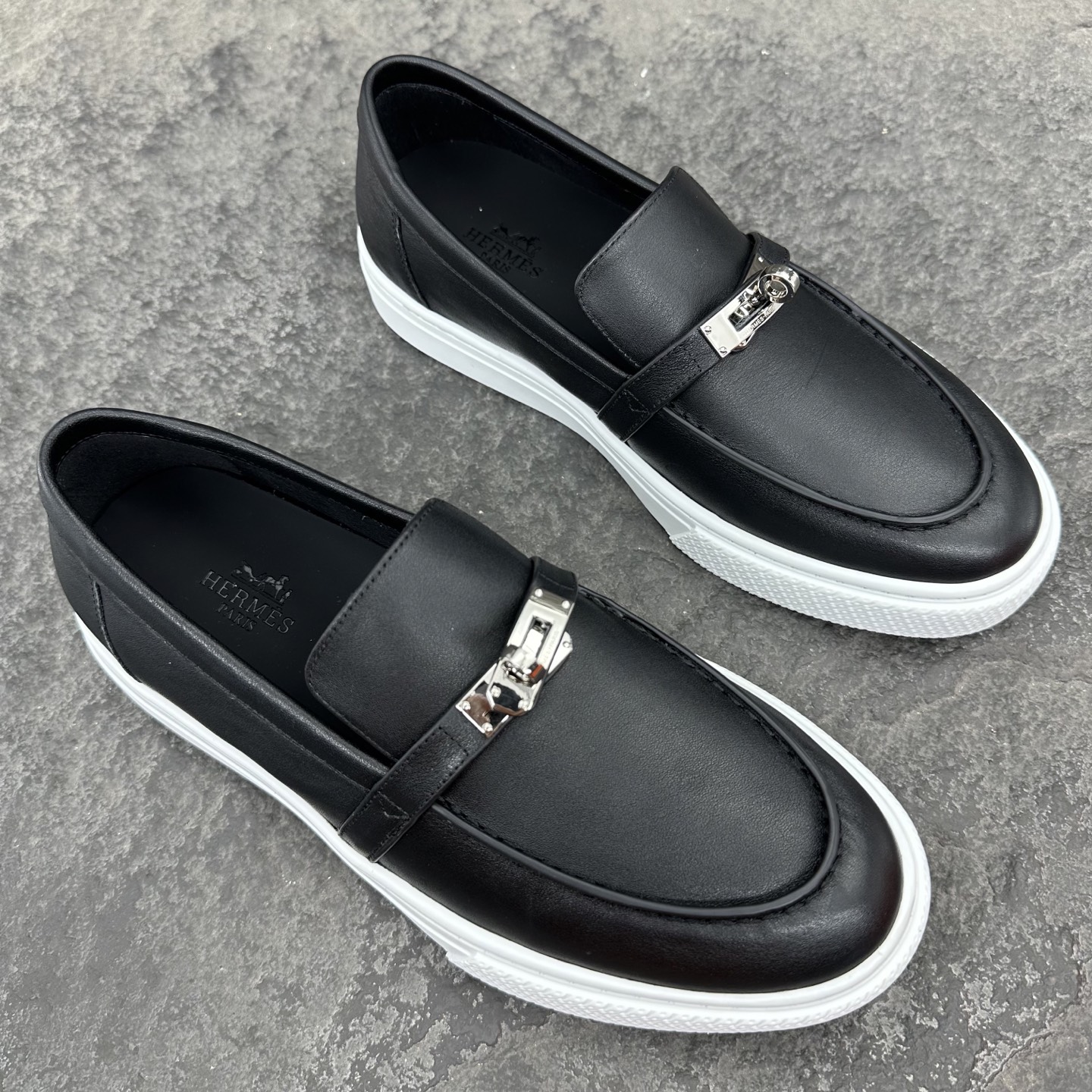 Hermes Game Unisex Loafers Size 35-46