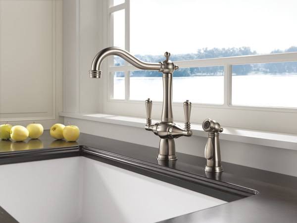 Brizo 62136LF-SS Tresa Two Handle Kitchen Faucet with Spray Stainless