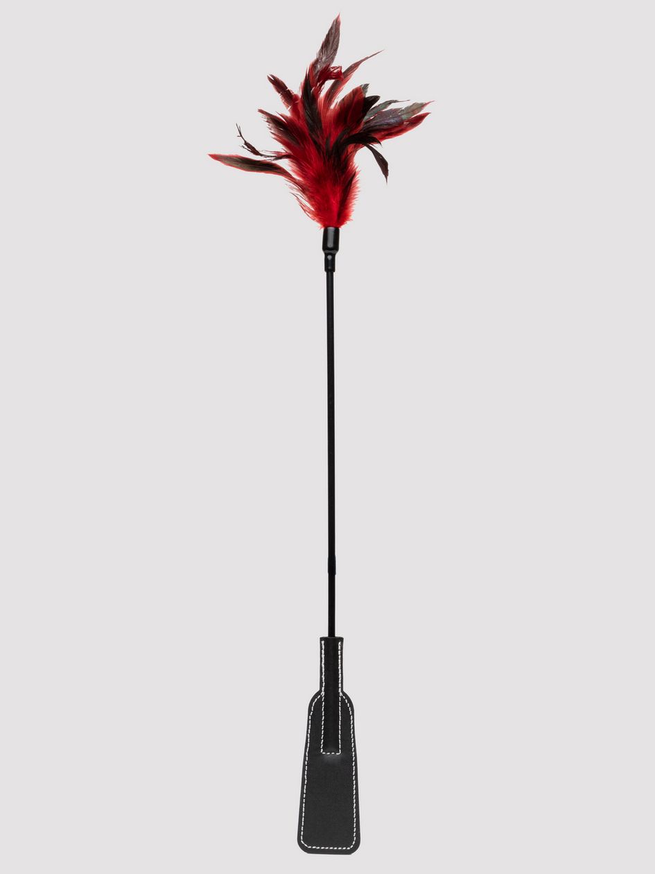 Sex &amp; Mischief 2-in-1 Feather Tickler Riding Crop