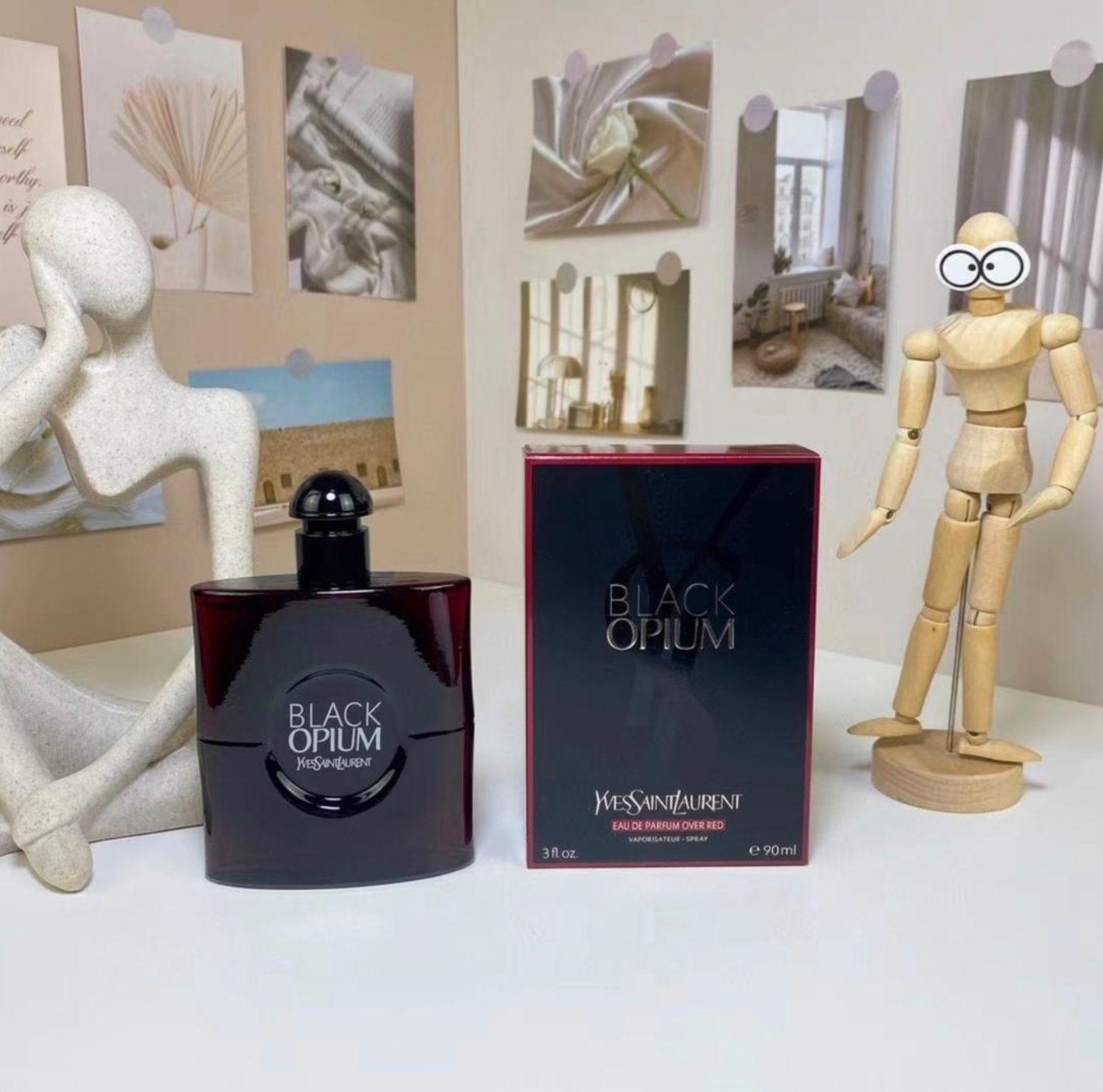 D038：Yves Saint Laurent Black Opium Eau de Parfum Over Red Spray 90ml