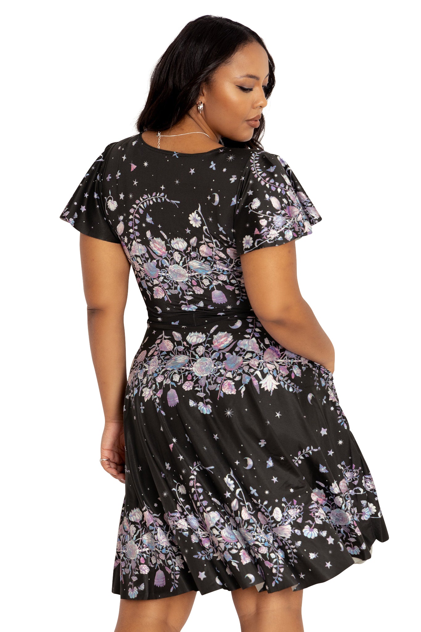 Women’s Pearl-Embellished Midi Dress