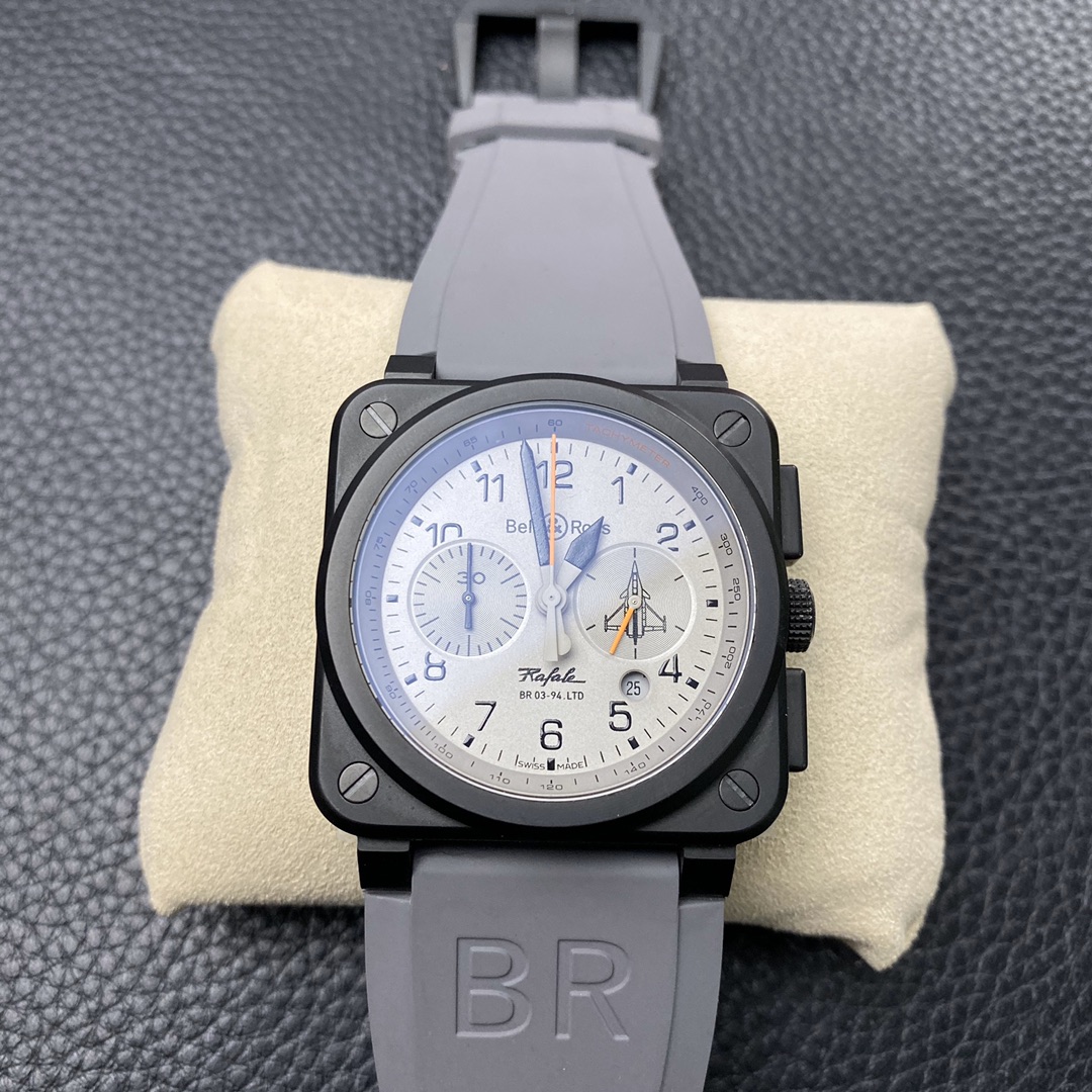 【Super Clone】Bell Ross BR 03-94 Chronograph Grey Dial