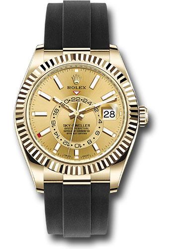 Rolex,Sky-Dweller Yellow Gold Sky-Dweller Watch - Champagne Index Dial - Oysterflex Bracelet - 2020 Release - 326238 chi