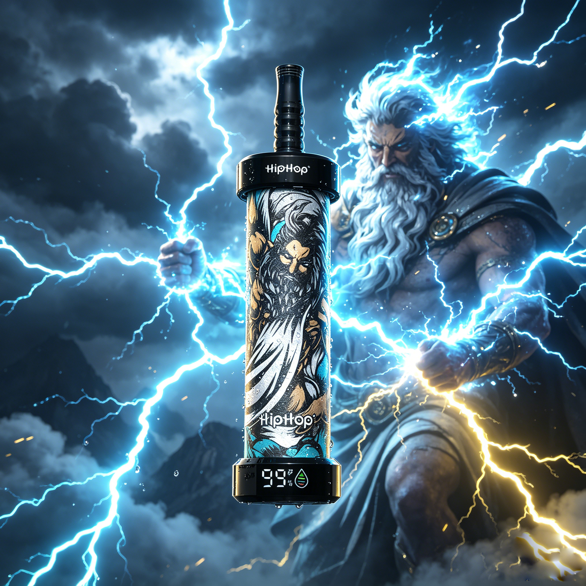BANG x HipHop E-Hookah 80.000 Tiri | Edizione Limitata Shisha DTL/MTL con Schermo LED
