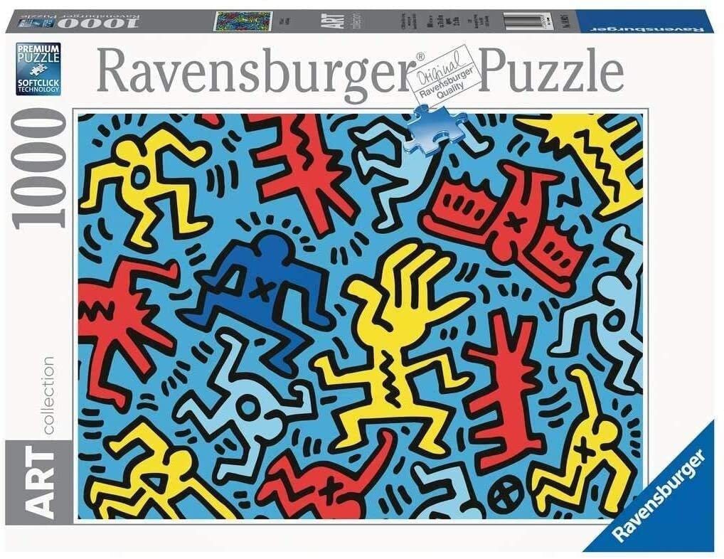 Art Collection 092 Color  2 Pop Art by Keith Haring 1000 Piece Puzzle