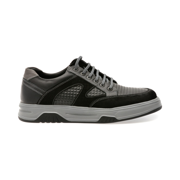 Pantofi sport OTTER negri, 1374, din piele naturala