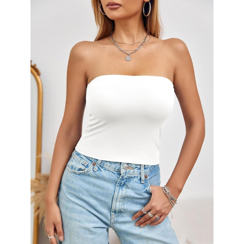 AURETOP Women's Summer Tube Tops Strapless