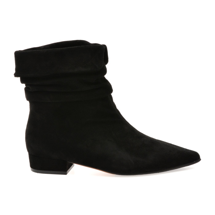 Botine EPICA negre, H3127J, din piele intoarsa