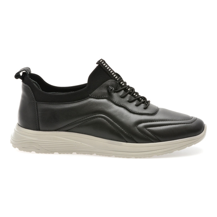 Pantofi sport BITE THE BULLET negri, NR223, din piele naturala