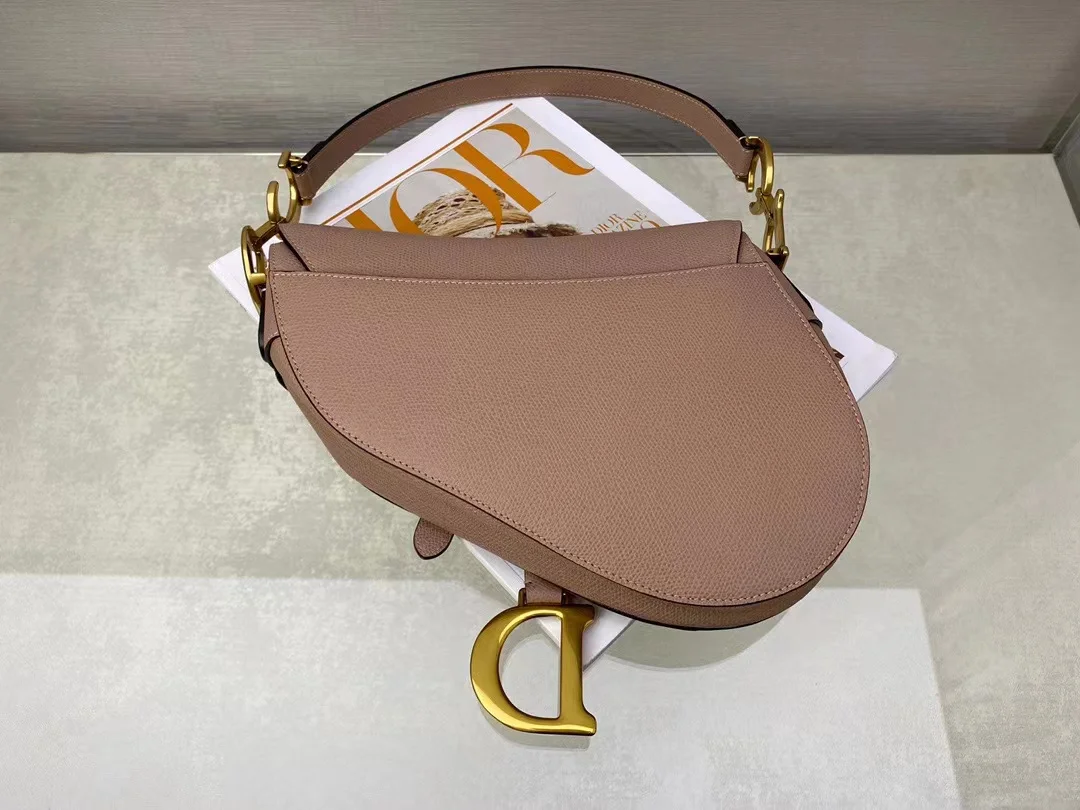 Christian Dior Saddle Bag With Strap Gold Toned Hardware For Women 25.5cm/10in CD M0455CBAA_M50P