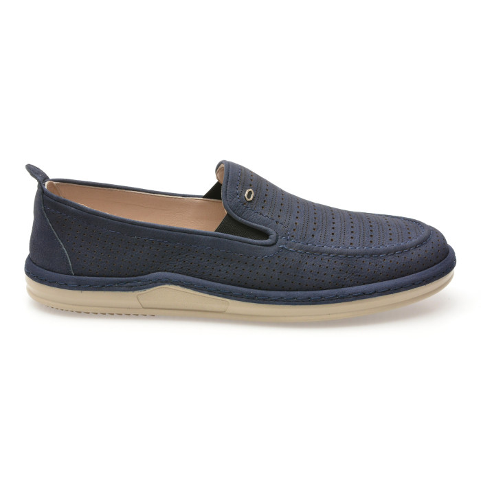 Mocasini BITE THE BULLET bleumarin, NR203J, din nabuc