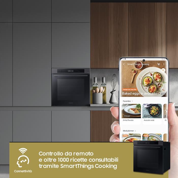 SAMSUNG - Forno incasso elettrico NV7B4040VBB/U5 Classe A+-black inox