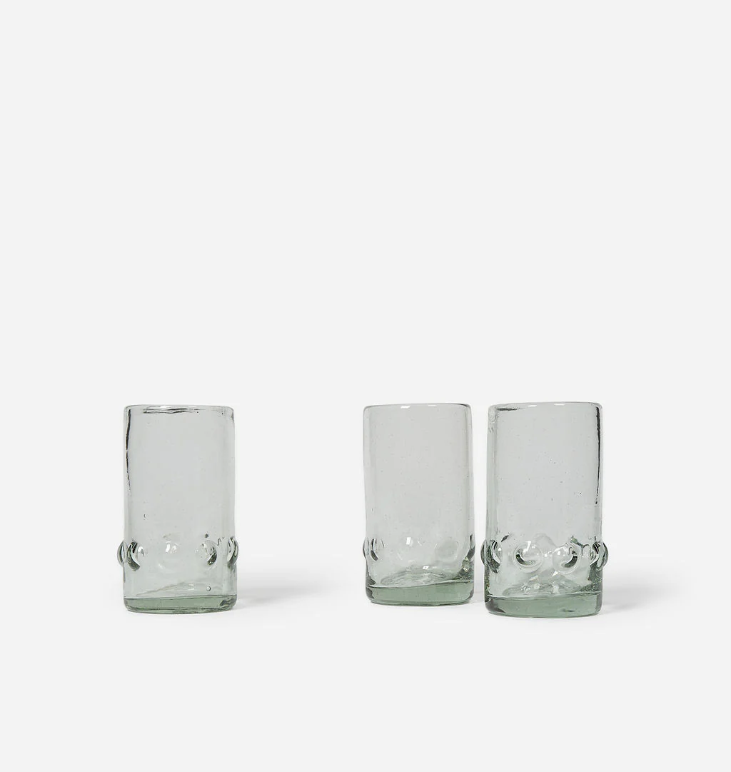 Handblown Dots Glass