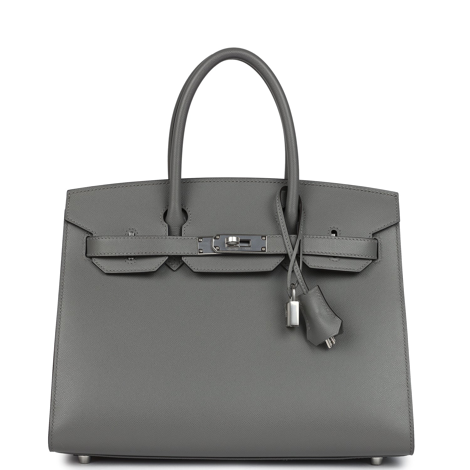 Hermes Birkin Sellier 30 Gris Meyer Madame Palladium Hardware