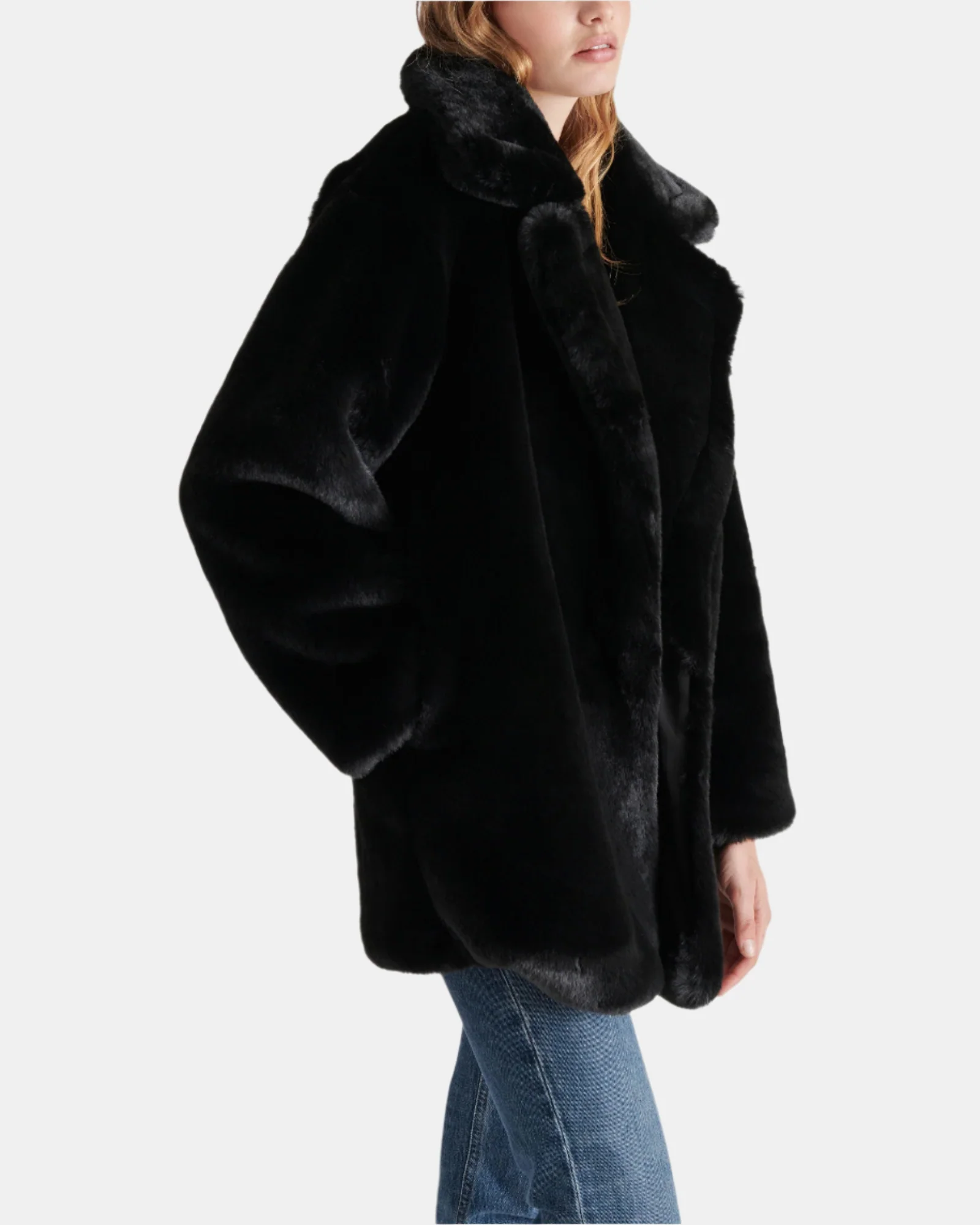 Black Warm Windproof Winter Snow Outer Coat