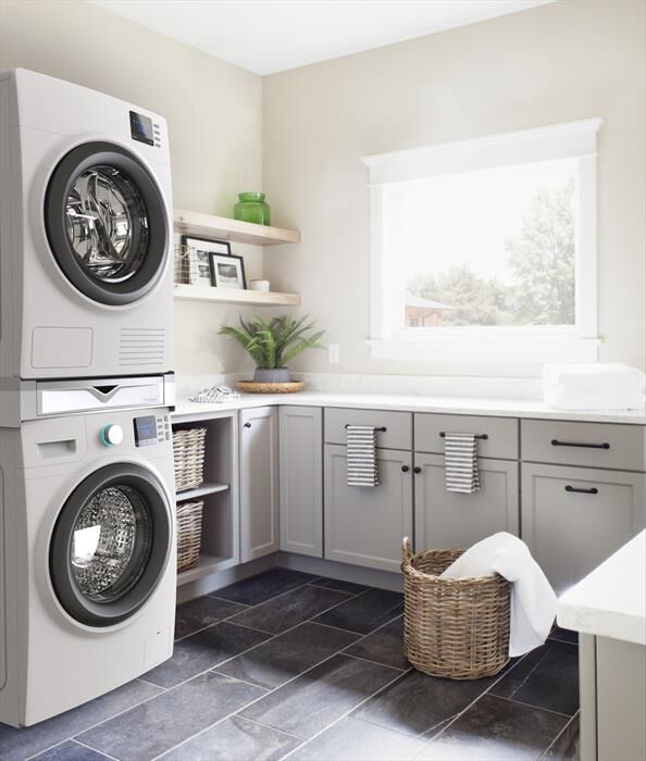 MELICONI - Kit sovrapposizione lavatrice TORRE DUO-Tecnopolimero bianco e grigio