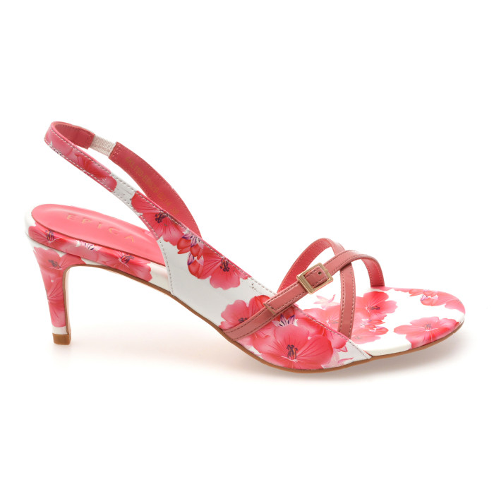 Sandale elegante EPICA fucsia, EB629, din piele naturala