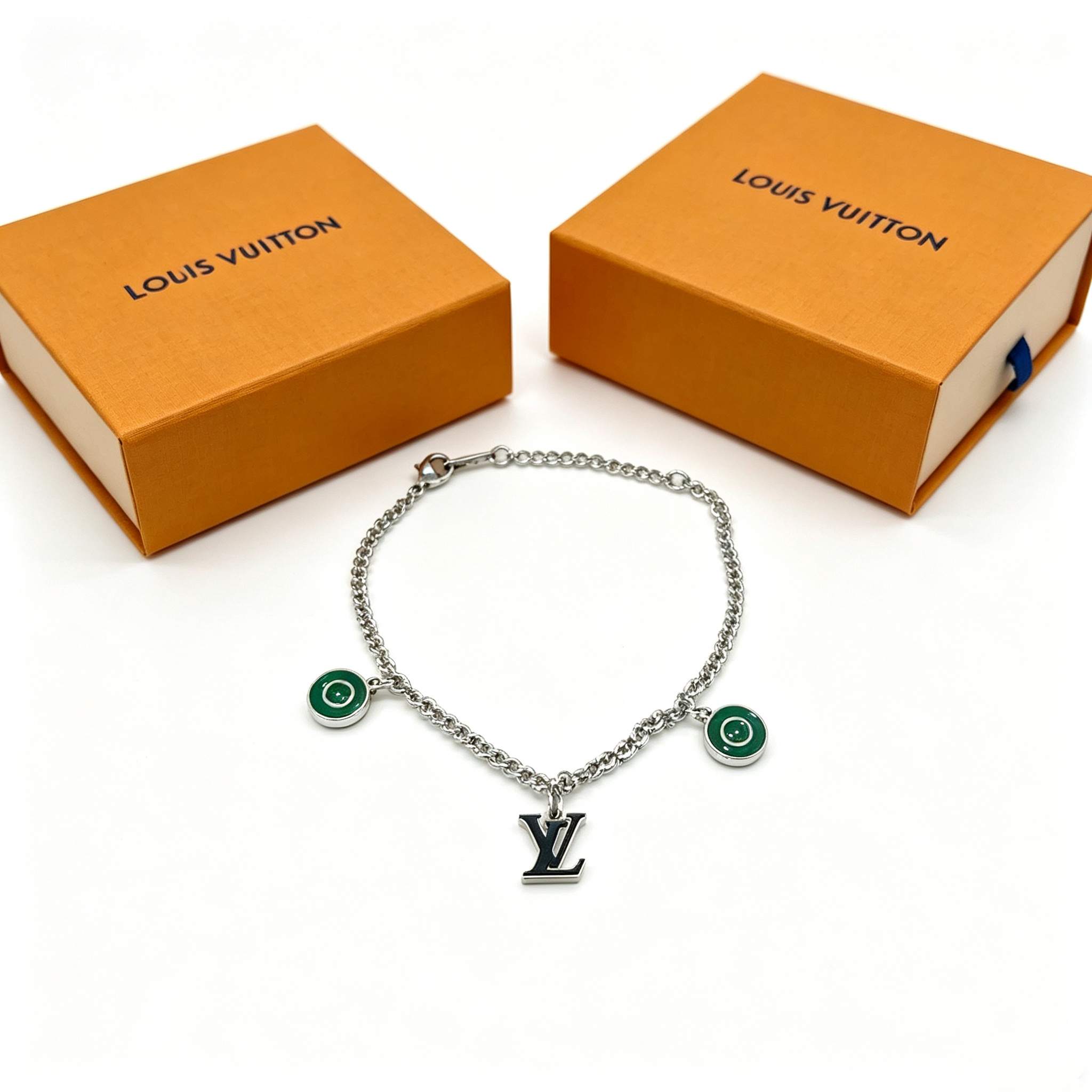 L — Metal Bracelet with Three Pendants