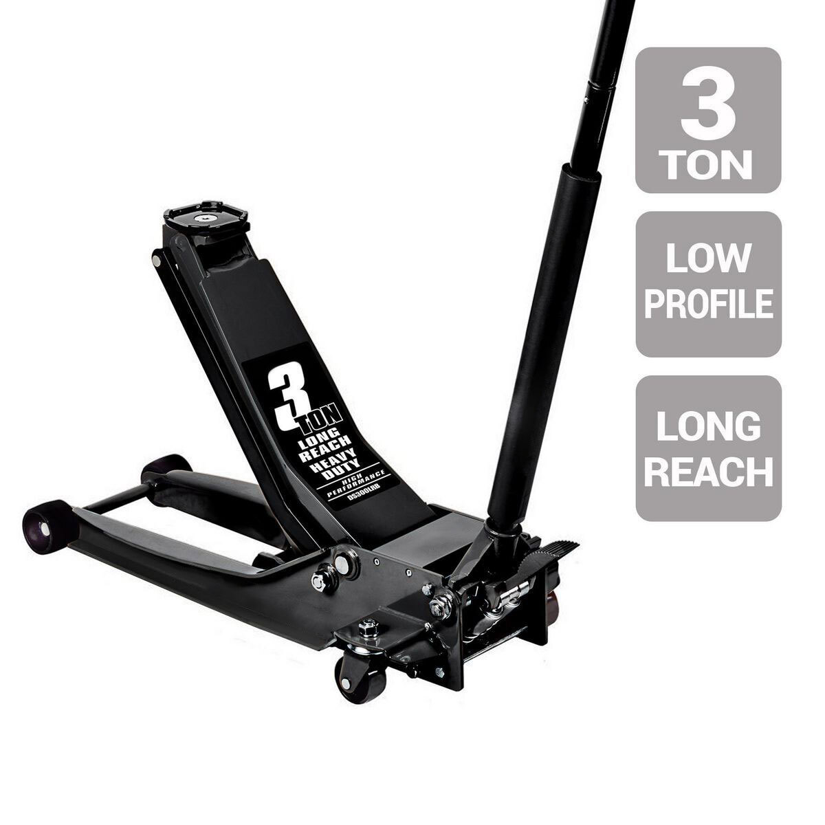 💥Limited Availability💥3 Ton Long-Reach Low-Profile Professional Floor Jack with RAPID PUMP