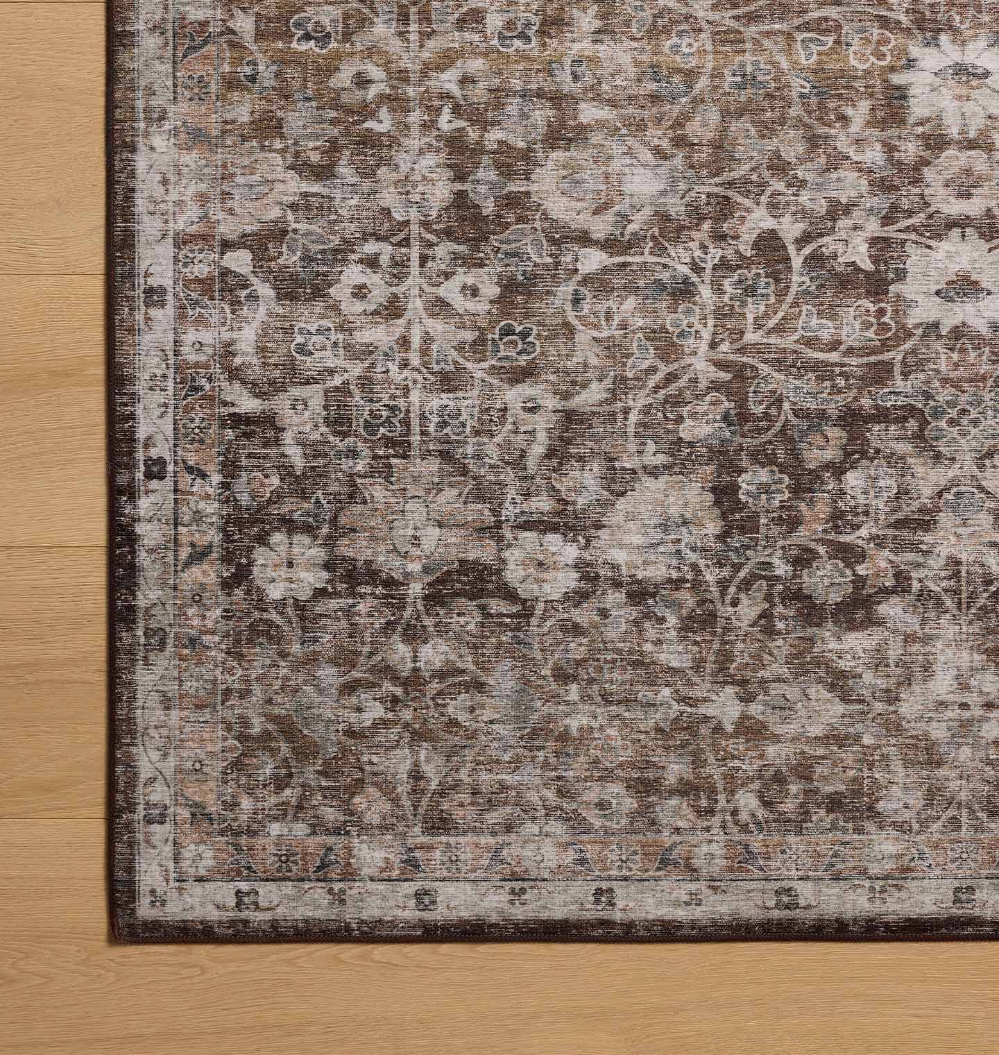 Josie JOS-02 Earth / Natural Washable Area Rug