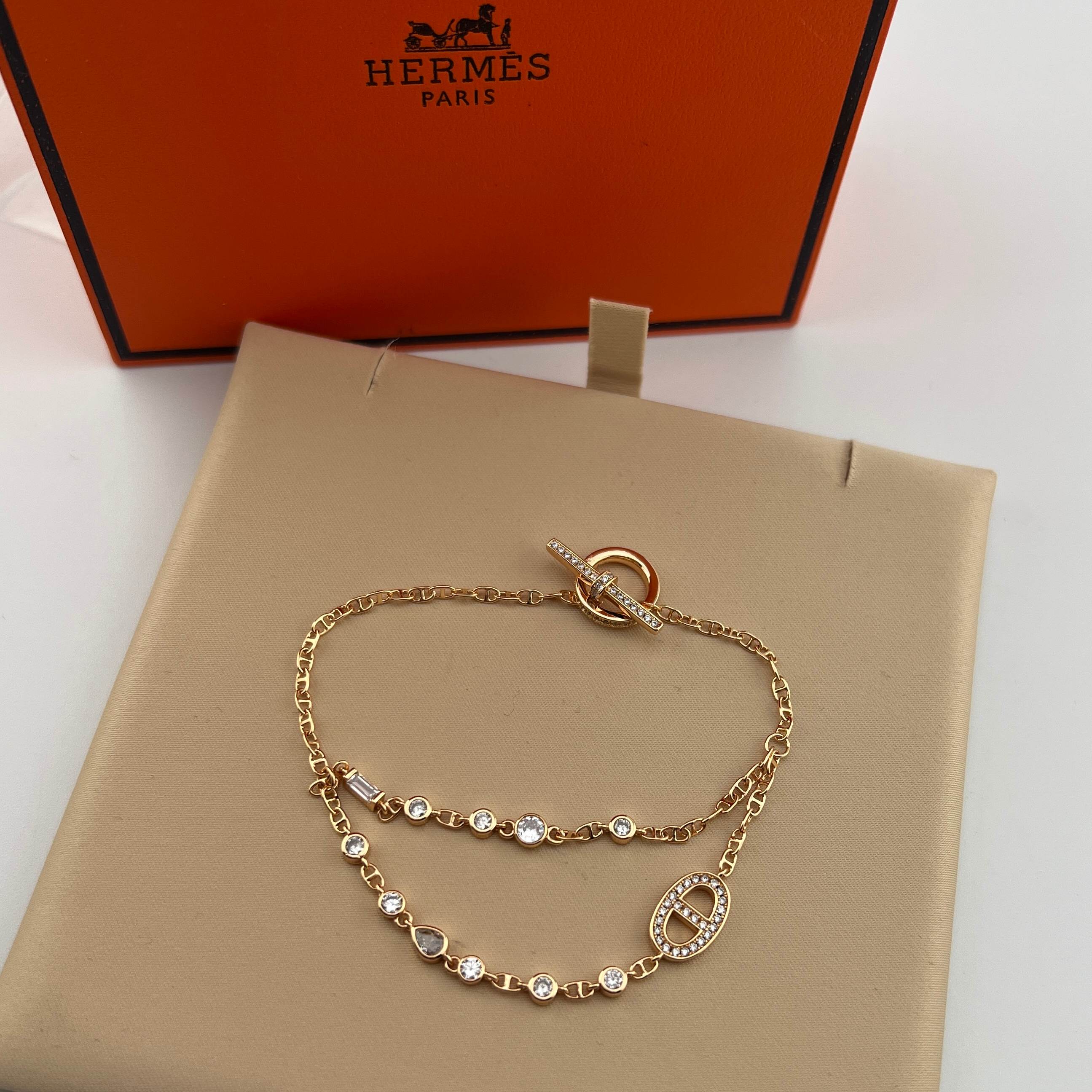 Fully diamond double-layer OT buckle bracelet - Artisantouchss