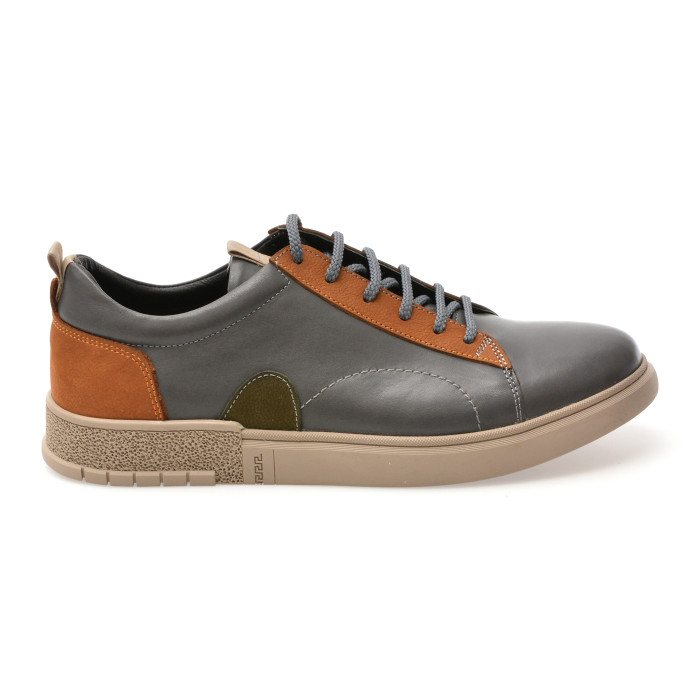 Pantofi sport BITE THE BULLET gri, 239715, din piele naturala