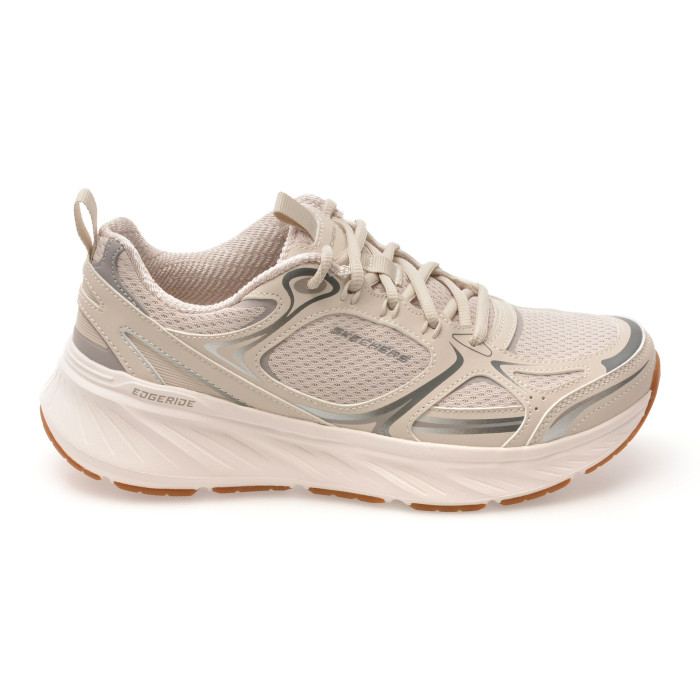 Pantofi sport SKECHERS albi, EDGERIDE, din material textil