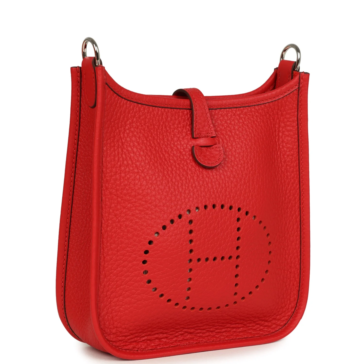 Hermes Evelyne TPM Rouge Radieux Clemence Palladium Hardware