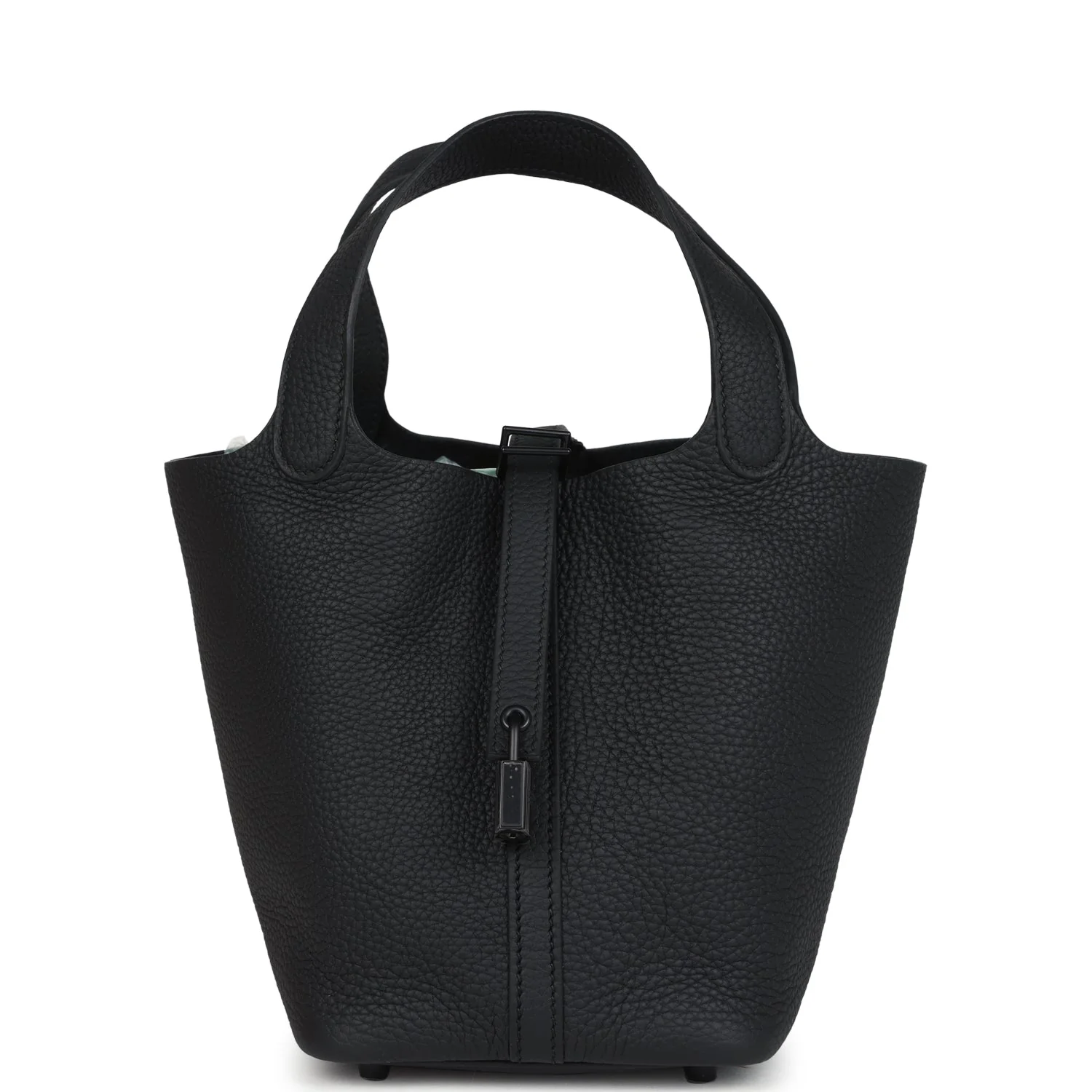 Hermes Picotin Lock 18 Monochrome Black Clemence Black Hardware