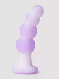 Lavender Haze Beaded Curved Vibrating Anal Probe