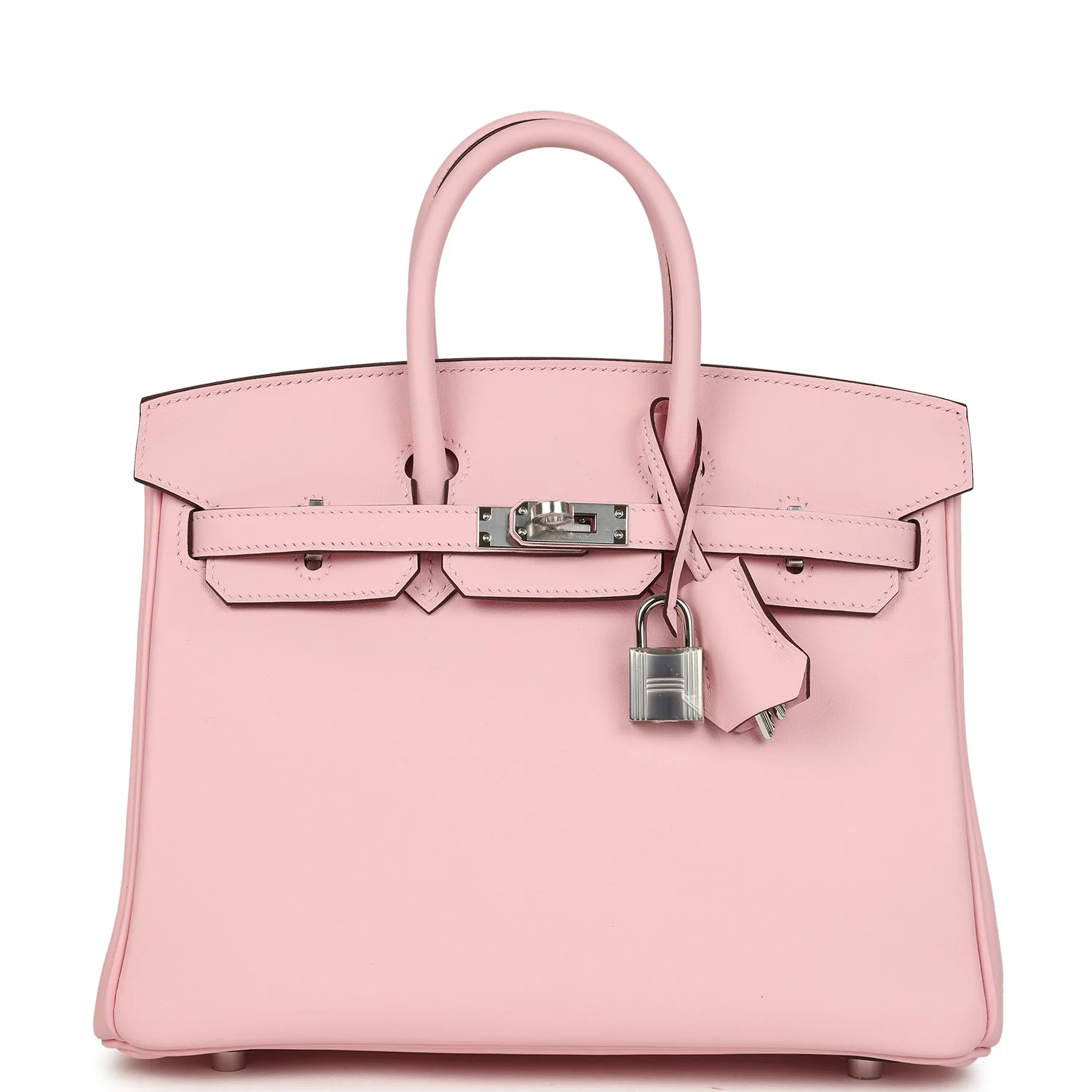 Hermes Birkin 25 Rose Sakura Swift Palladium Hardware