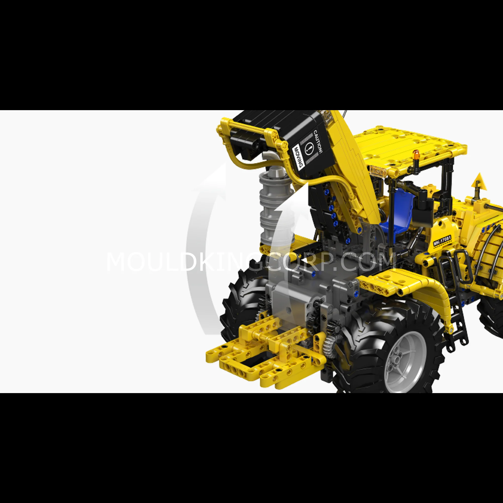 Mould King 17081/17082 Challenger Articulated Tractor Building Set | 1,300 Pcs