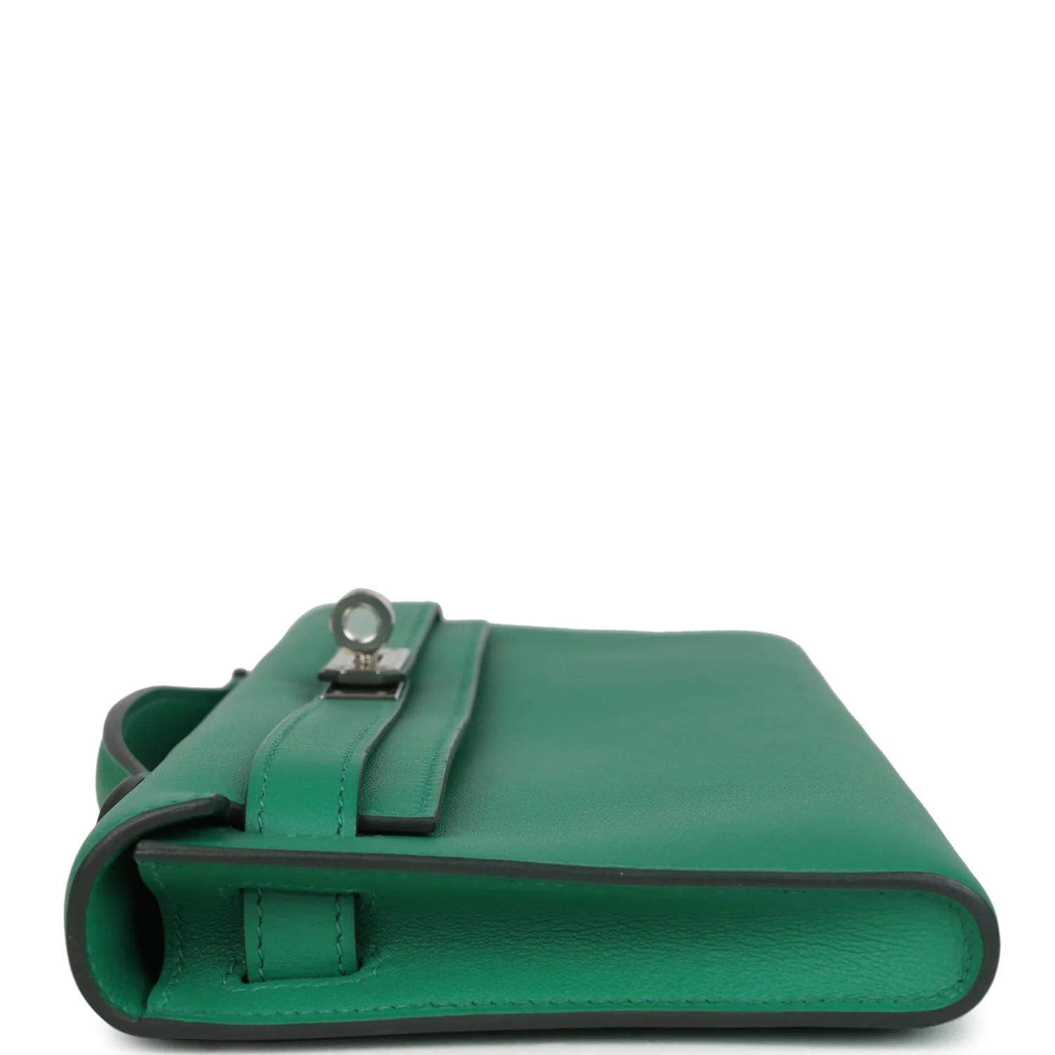 Hermes Kelly Cut Vert Vertigo Swift Palladium Hardware