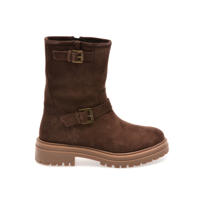 Ghete GEOX maro, D56HRD, din piele intoarsa