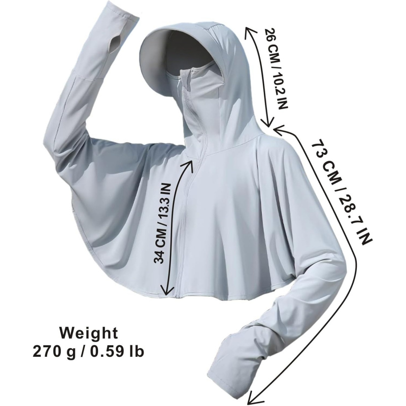 AURETOP Women's UPF 50+ Sun Hoodie Shirts