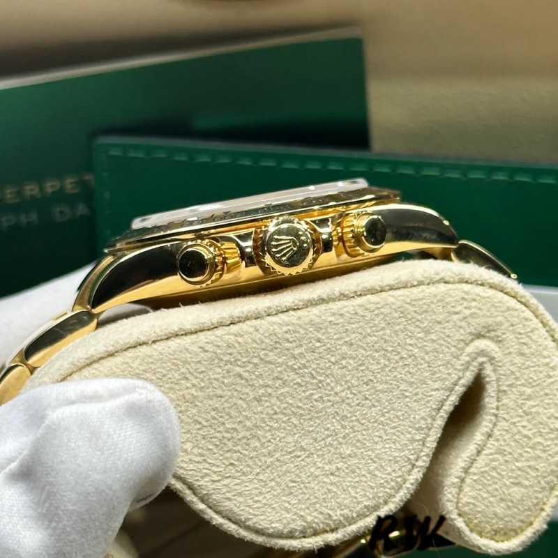 Rolex Daytona 116508 Yellow Gold Green Index Dial 40MM Mens Replica Watch