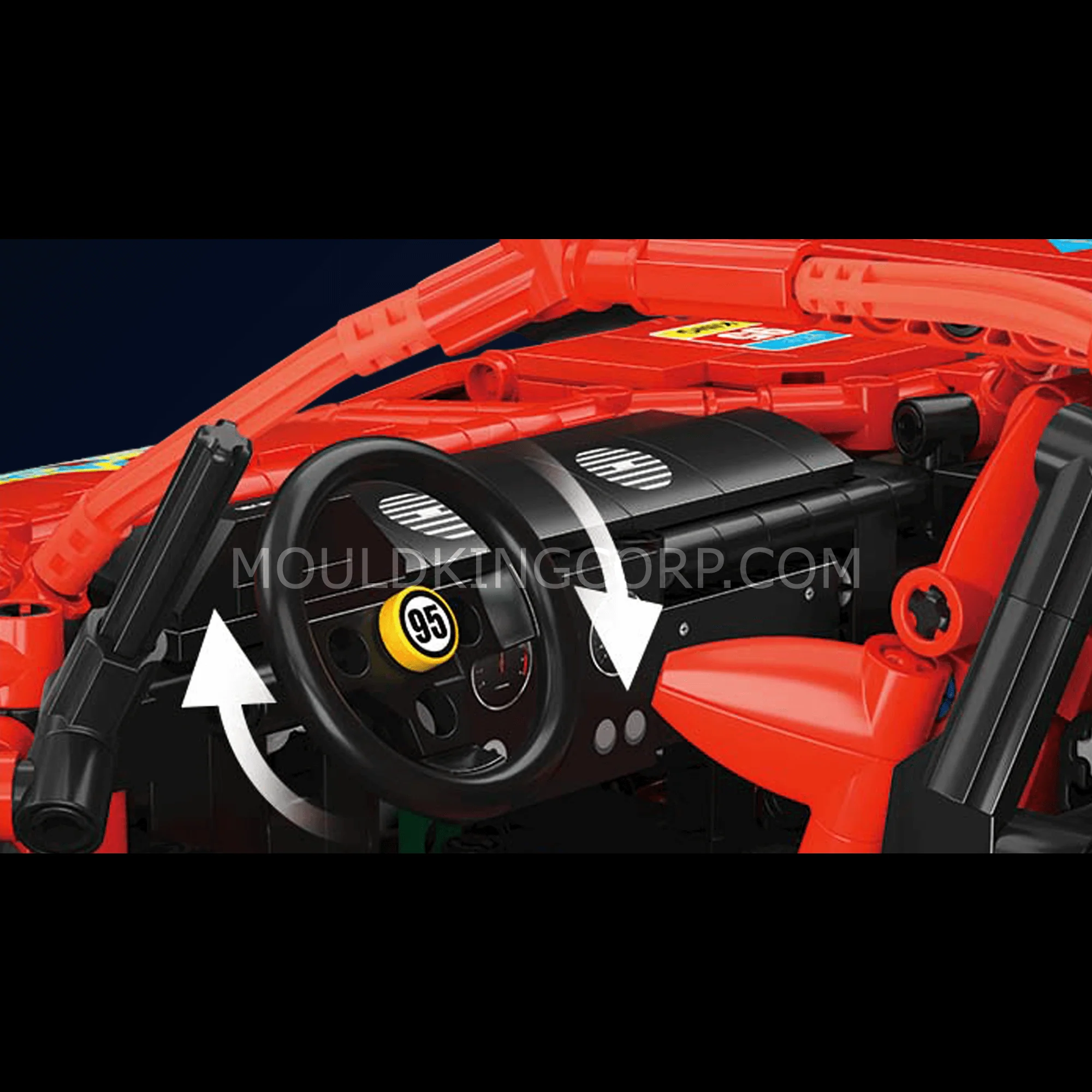 Mould King 13095 F40 Limited Edition Race Car Remote Controlled Building Kit | 2,688 PCS