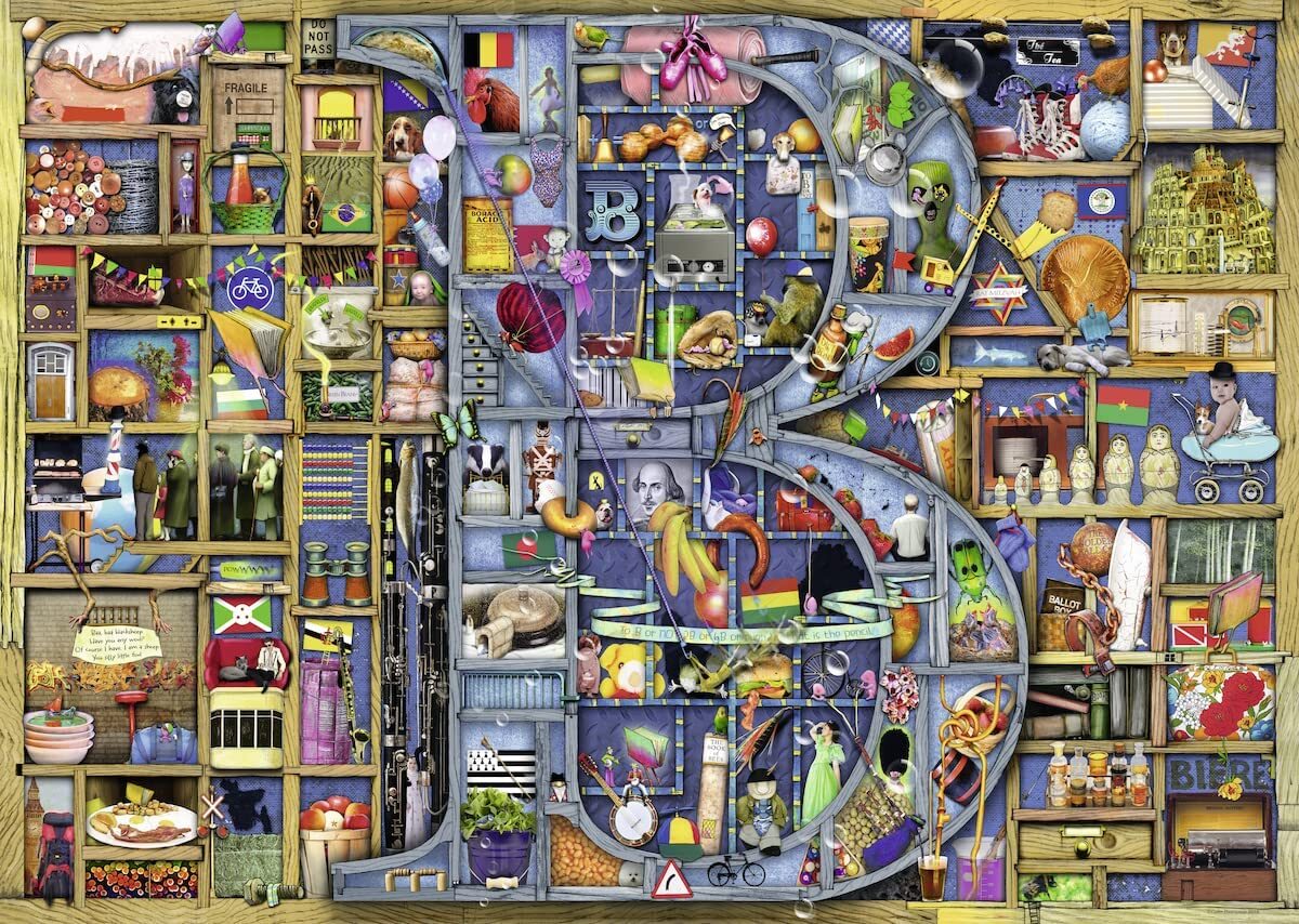 Colin Thompson Awesome Alphabet “B” 1000 Piece Puzzle