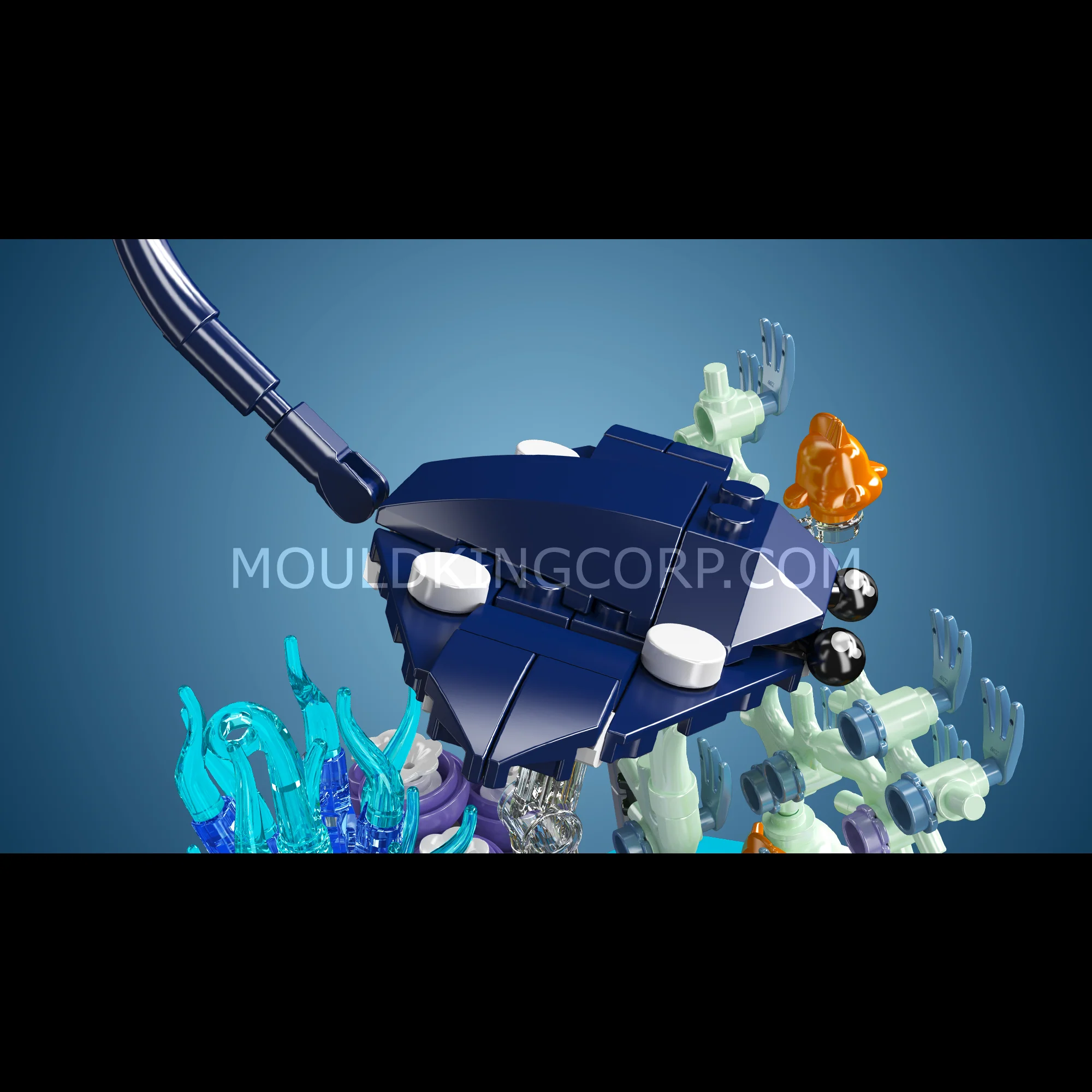 Mould King 10173 Manta Ray Coral Reef Building Set | 411 Pcs
