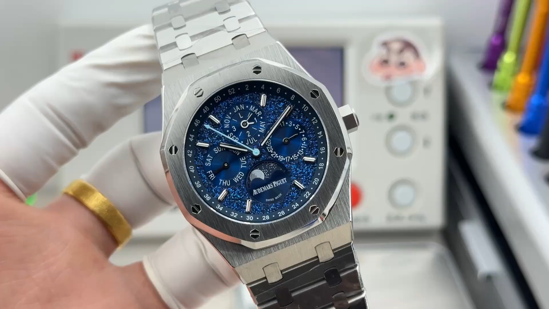 AP Royal Oak 1:1 Clone 26574BC.OO.1220BC.02 John Mayer Blue Crystal Sky