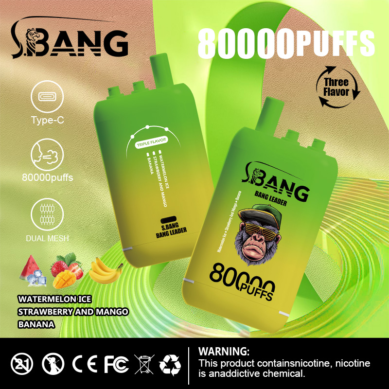Вейп BANG LEADER 80 000 Дръпки (3 в 1) | Бестселър №1 с Топ Цена