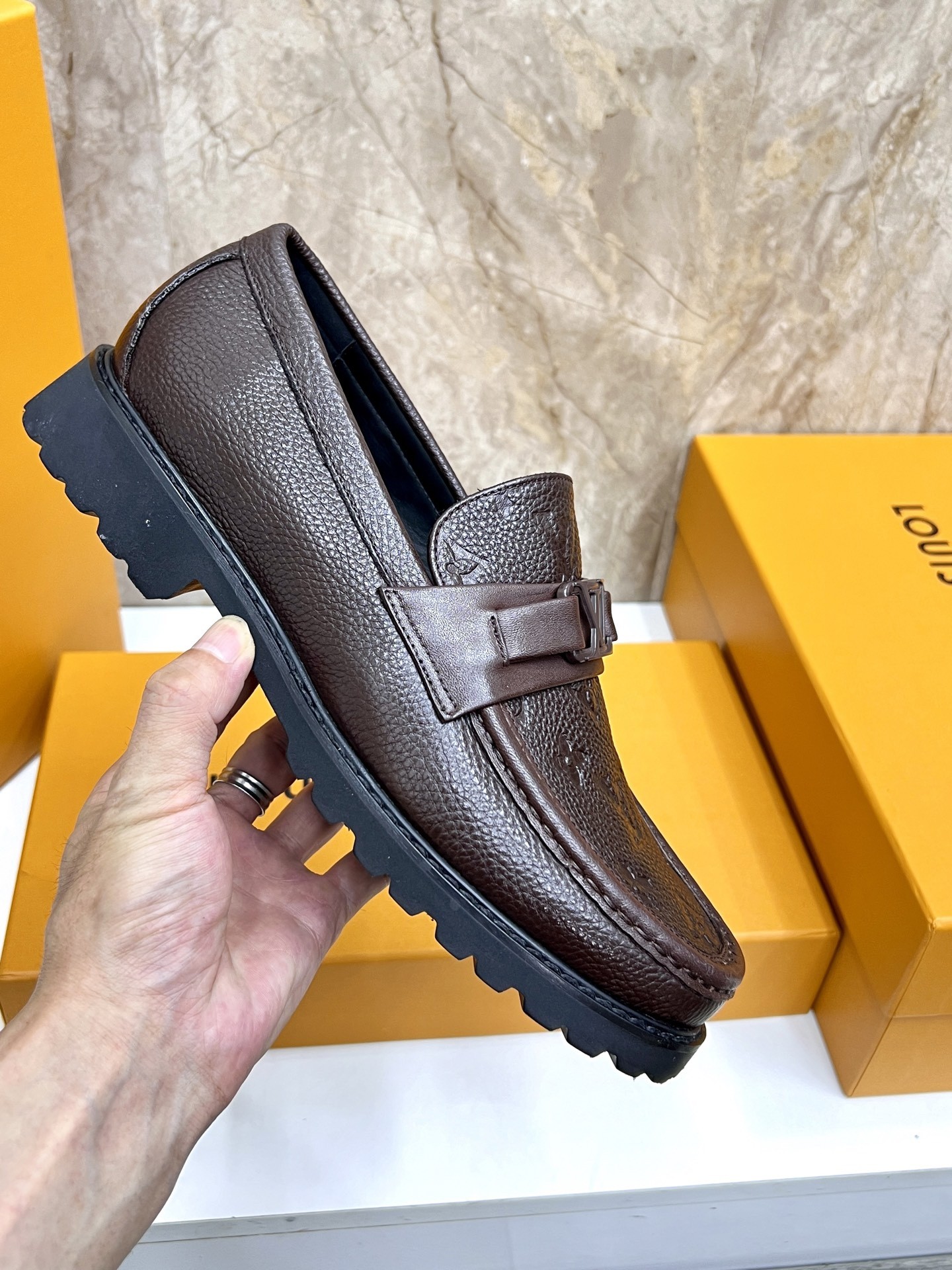 L X V Men's new high qualityLoafers detail 7