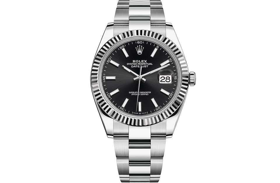 Rolex DATEJUST 41 Oyster, 41 mm, Oystersteel and white gold M126334-0017