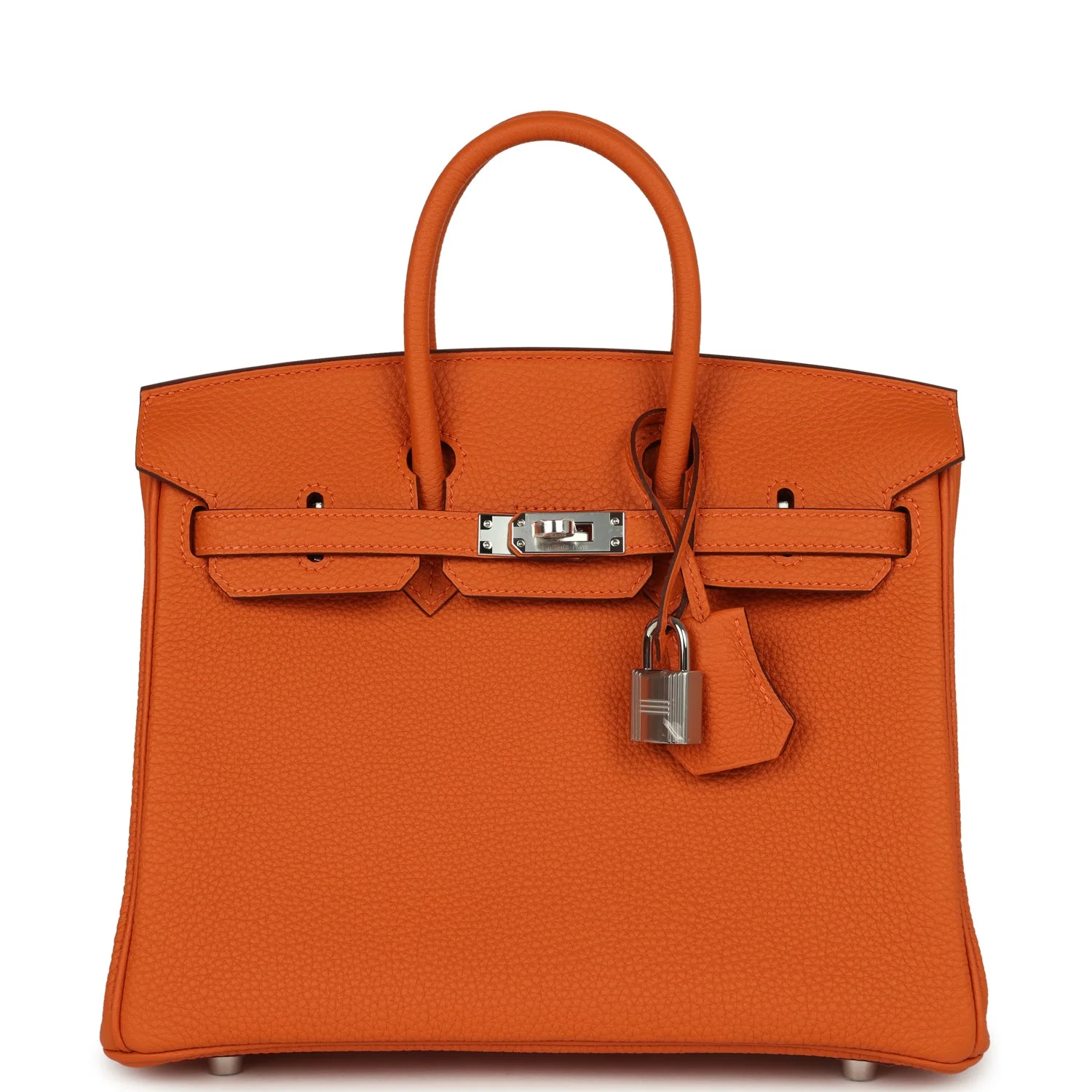 Hermes Birkin 25 Orange Togo Palladium Hardware